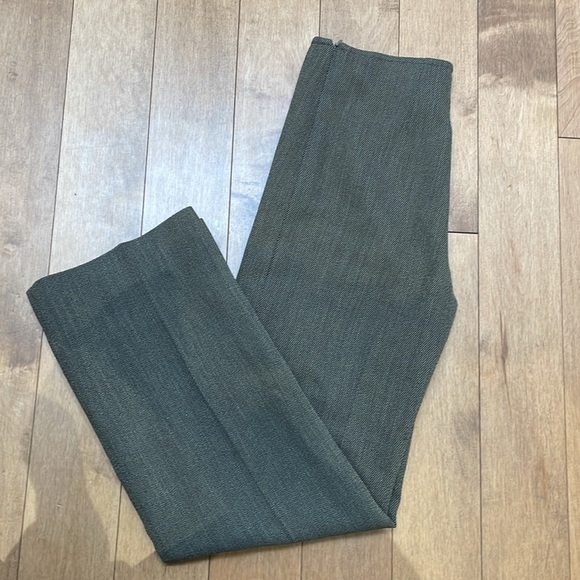 Vivian Shyu wool textured brown dress pants straight leg side zipper size 6 - Picture 6 of 12